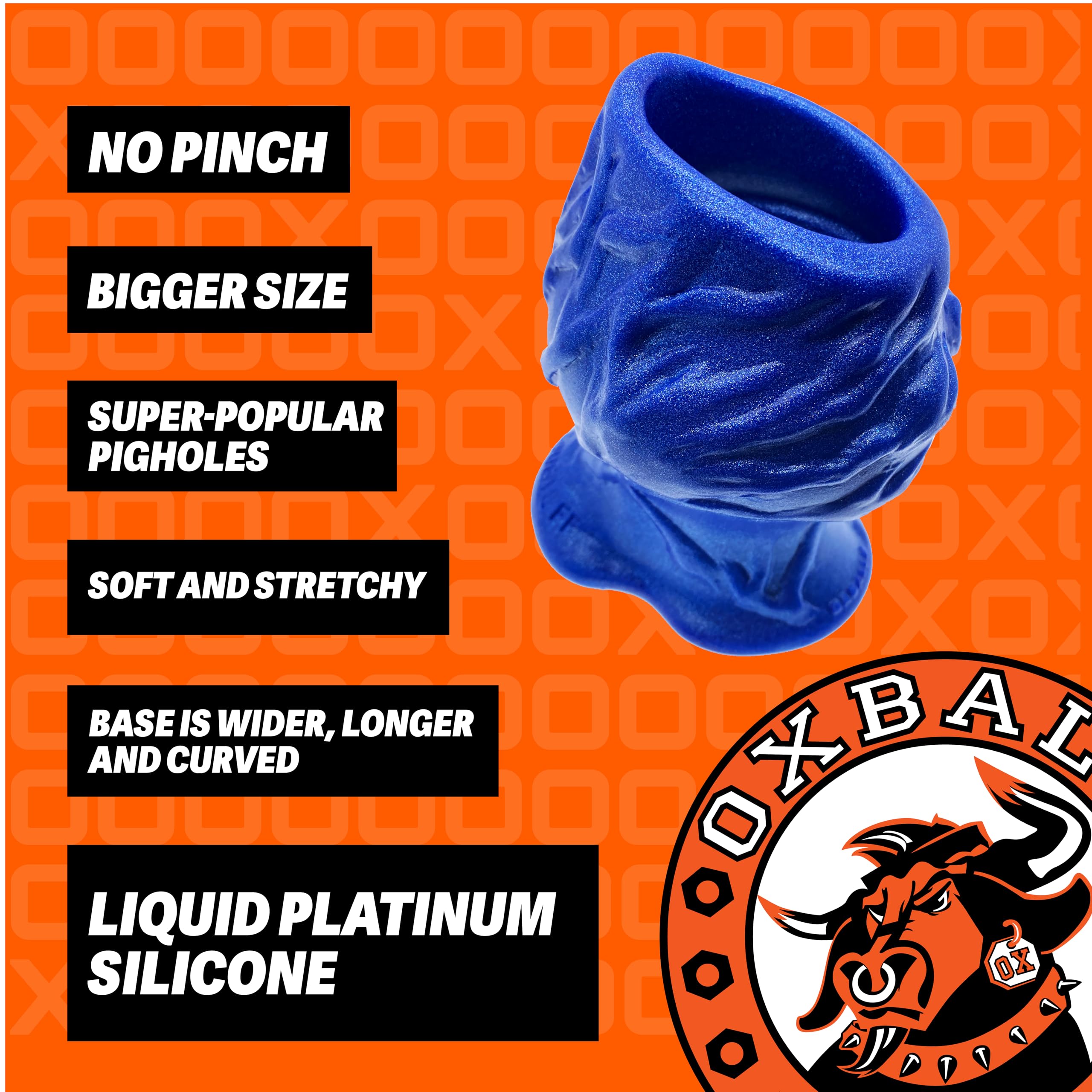 Amazon.com: OXBALLS - PIGHOLE Squeal FF Huge Hollow Plug for Adults Blue  Morph : Health & Household