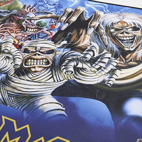 Miniatura 5 de Iron Maiden - Alfombrilla antideslizante XXL 90 MMS x 40 MMS con acabado de cuentas - Licencia oficial