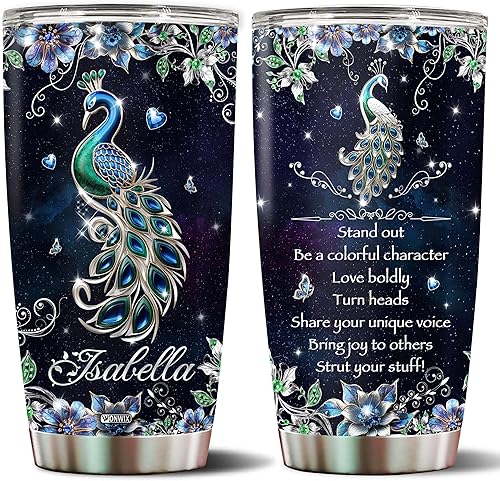 Miniatura 8 de Regalos personalizados para amantes de los pingüinos para mujeres, taza de café aislada de acero inoxidable de 20 onzas, botella de agua con tapa,