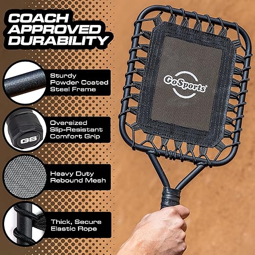 Miniatura 3 de GoSports Fungo - Raqueta de béisbol para pelotas de mosca, tierra y unidades de línea, equipo de entrenamiento de béisbol y softbol para