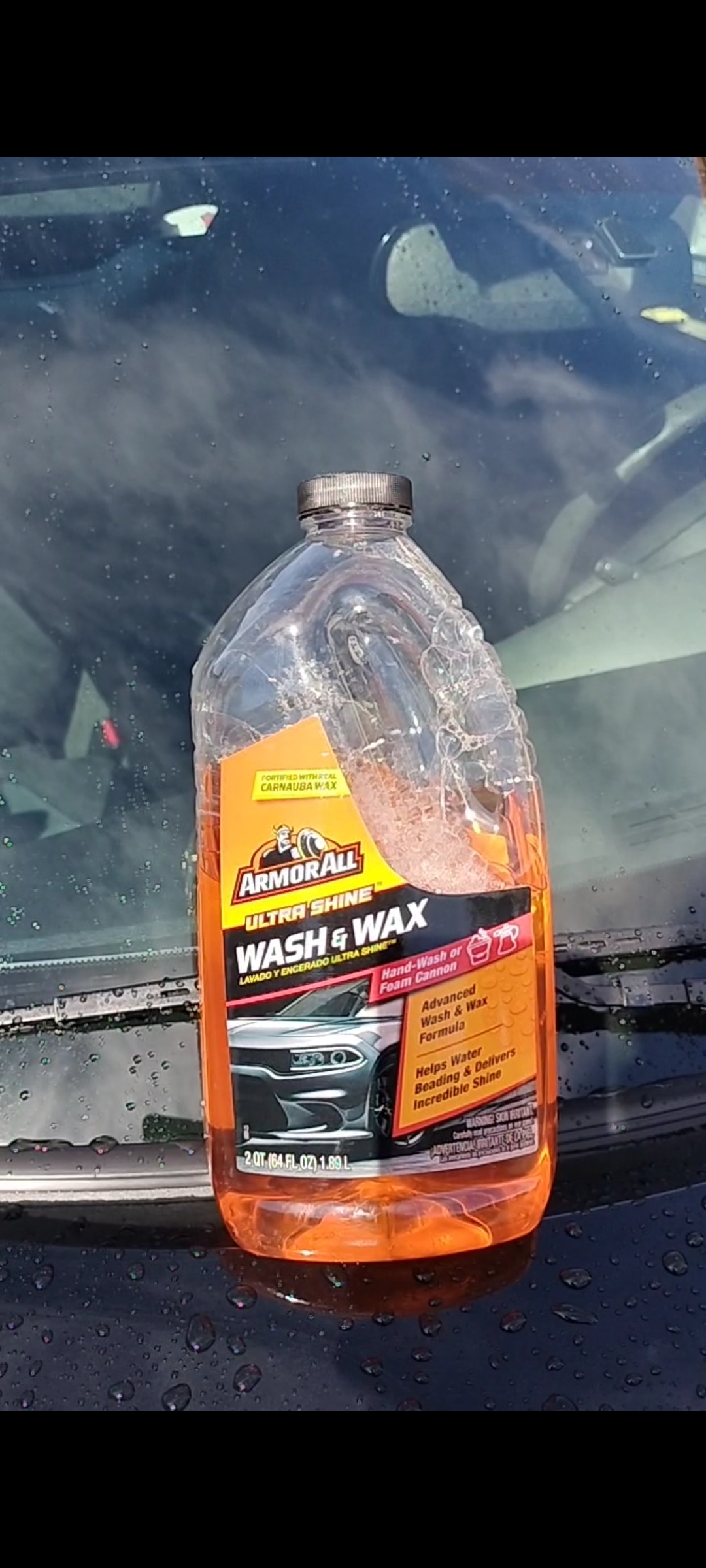 Watch Foamy Car Wash and Wax while you dry. #timesaver on