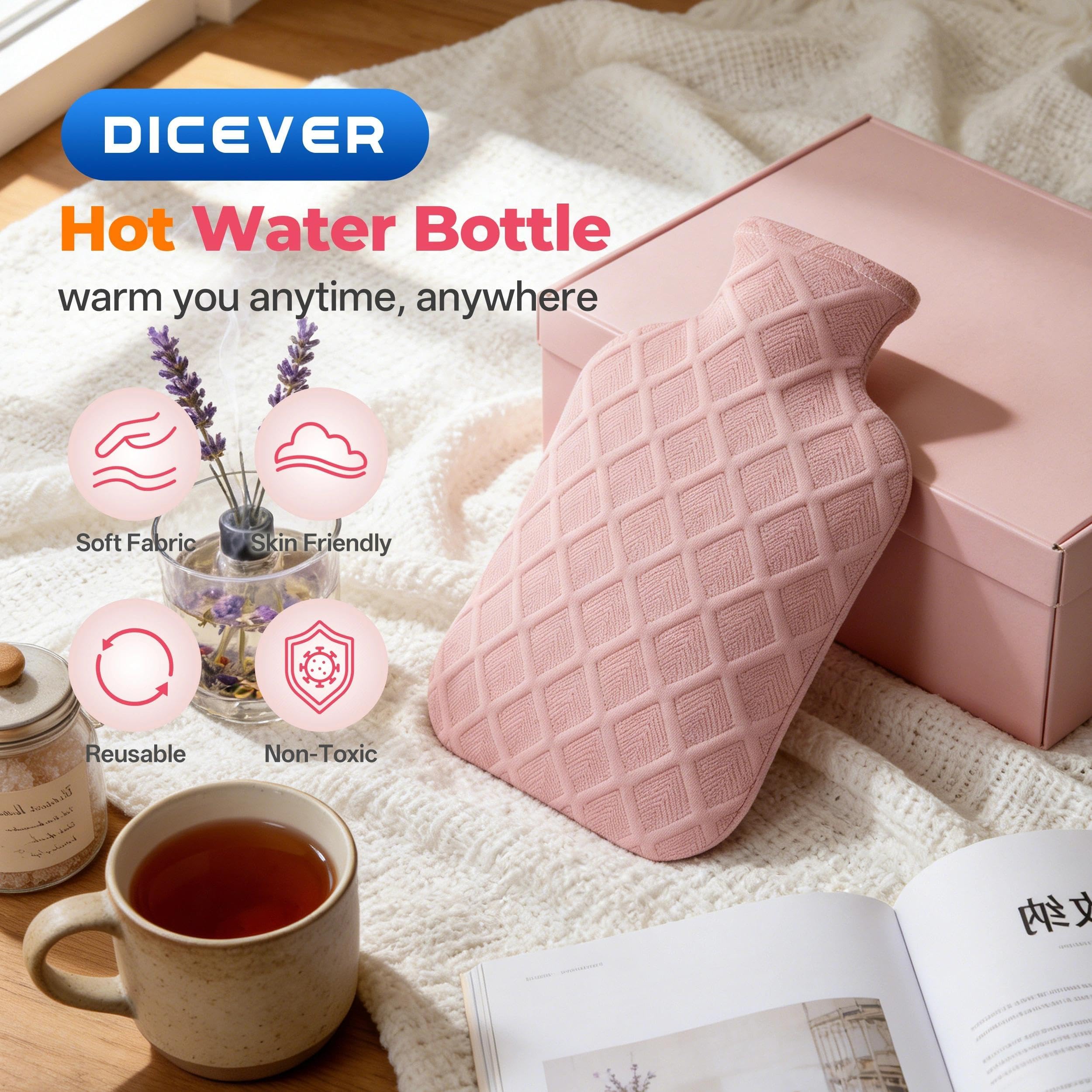 Hot & Cold Therapy Hot Water Bottle - Pain Relief -2