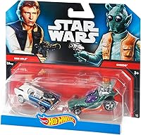 Vista 5 de Hot Wheels Boys Star Wars Carácter Car Han Solo & Greedo (paquete de 2)