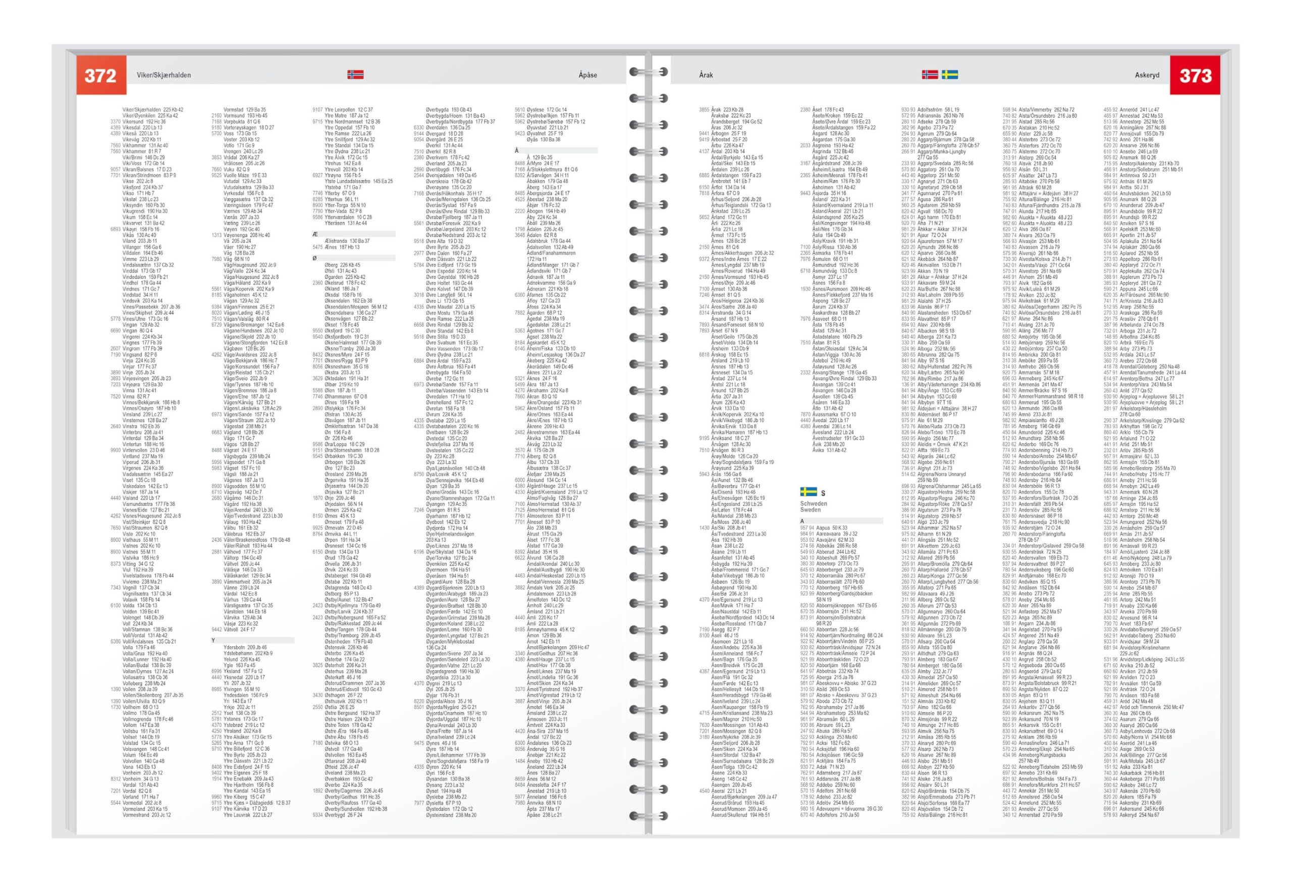 freytag & berndt Autoatlas Skandinavien 1:200.000: Spiralbindung, Camping- und Stellplätze, Freizeitinfos