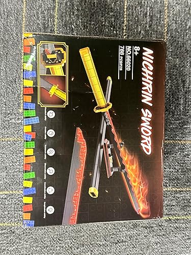 Miniatura 9 de Demon Slayer - Juego de construcción de espadas para niños de 8 a 14 años, bloque de construcción de espada Tsugikuni Yoriichi de 39 pulgadas con