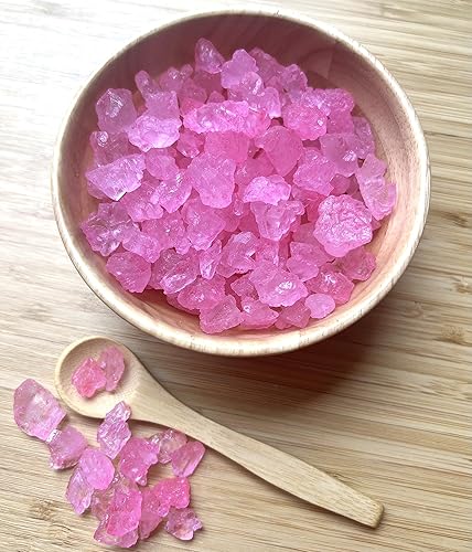 Miniatura 5 de SweetGlob Old Fashioned - Gemas grandes de caramelo de azúcar, cristales de roca de azúcar en trozos (cereza rosa, 1 libra)