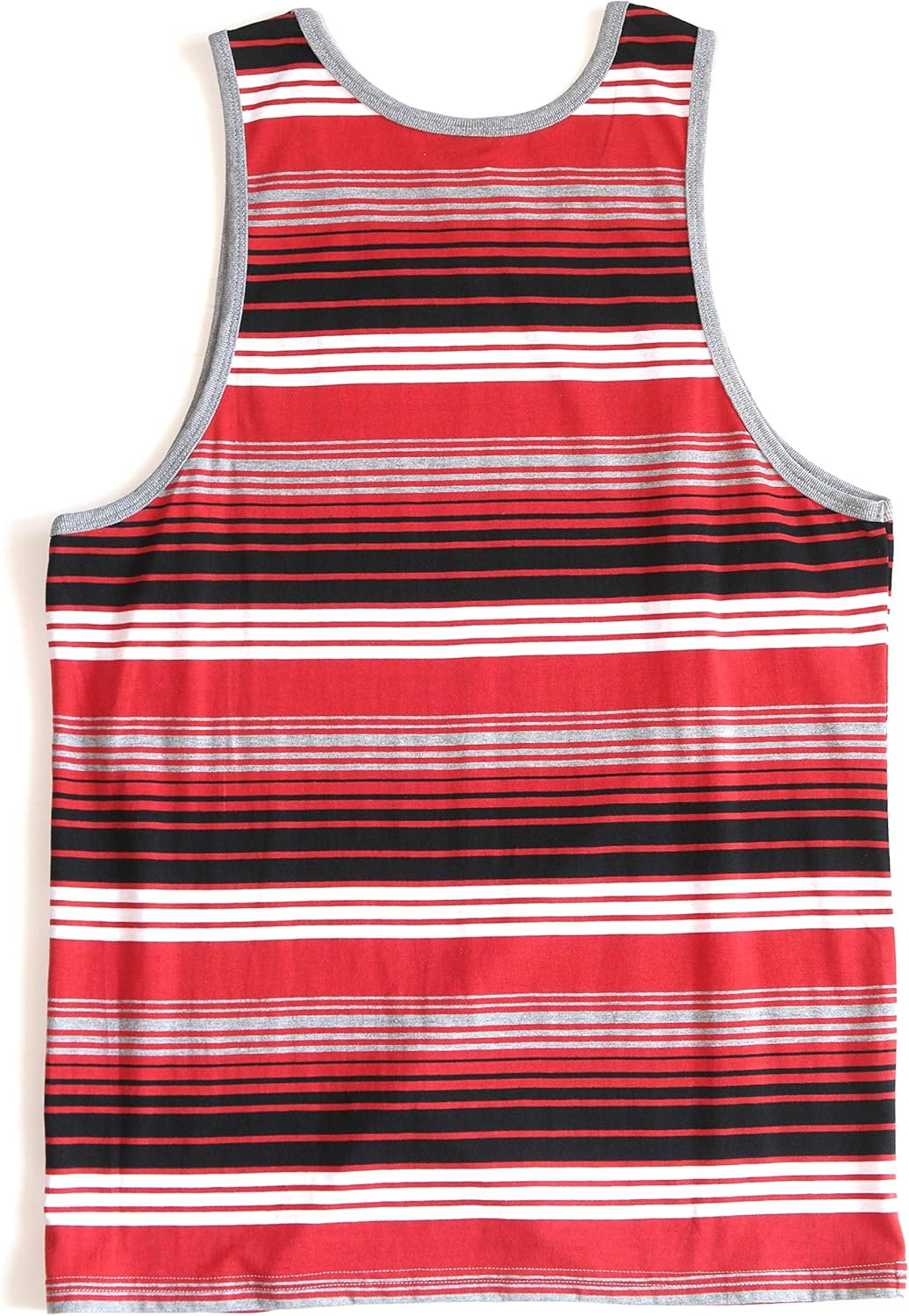 Men's Striped Tank Top YG5213 XX-Large Red/Black (7cc)