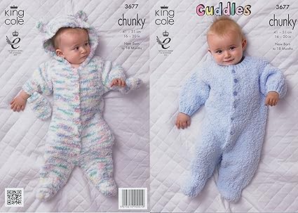 King Cole Chunky Patron Pour Tricoter Des Calins Baby Pyjama Combinaison A Capuche 3677 Nouveau Ne 18 Mois Amazon Fr Cuisine Maison King Cole Chunky Patron Pour Tricoter Des Calins Baby Pyjama Combinaison A Capuche 3677 Nouveau Ne 18 Mois Amazon Fr Cuisine Maison