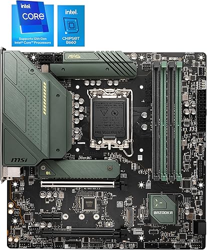 Miniatura 2 de MSI - Placa base MAG B660M Bazooka DDR4 (mATX, Intel Core de 12 generación, zócalo LGA 1700, DDR4, PCIe 4, LAN 2.5G, ranuras M.2, USB 3.2)
