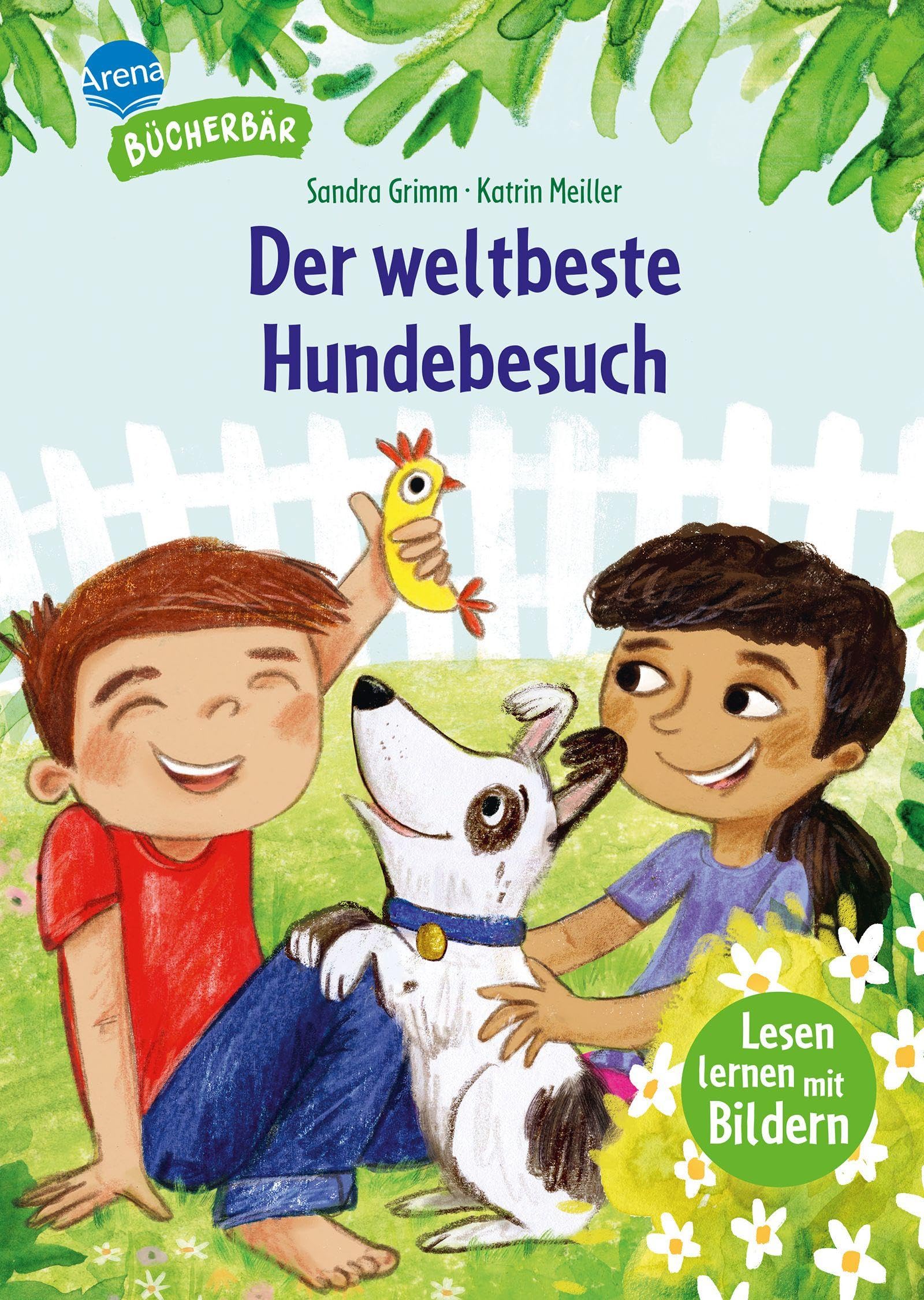 Der weltbeste Hundebesuch: Erstlesebuch für die Vorschule ab 5 Jahren. Ein Hund fürs Wochenende: Toben, Gassi gehen, Hundesuche. Bilder ersetzen Hauptwörter (Der Bücherbär: Lesen lernen mit Bildern)