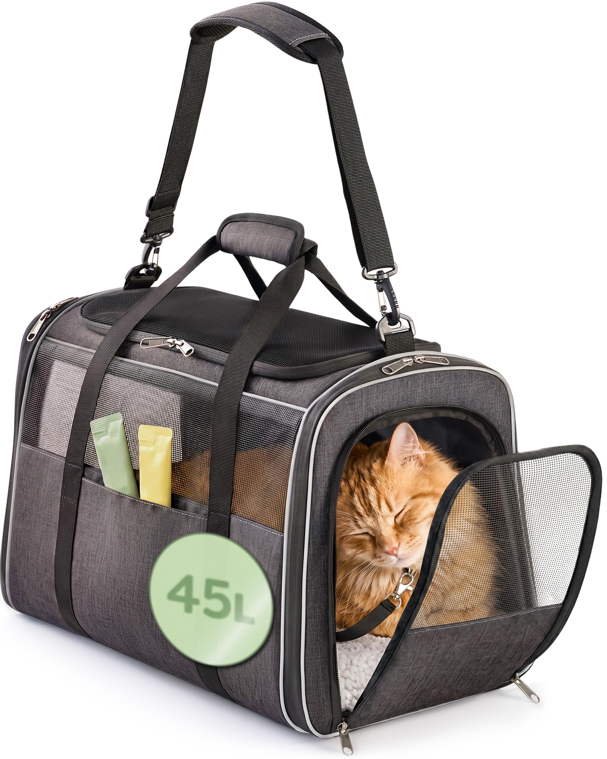 Knupis Sac Transport pour Chats & Petits Chiens Jusqu'à 9kg