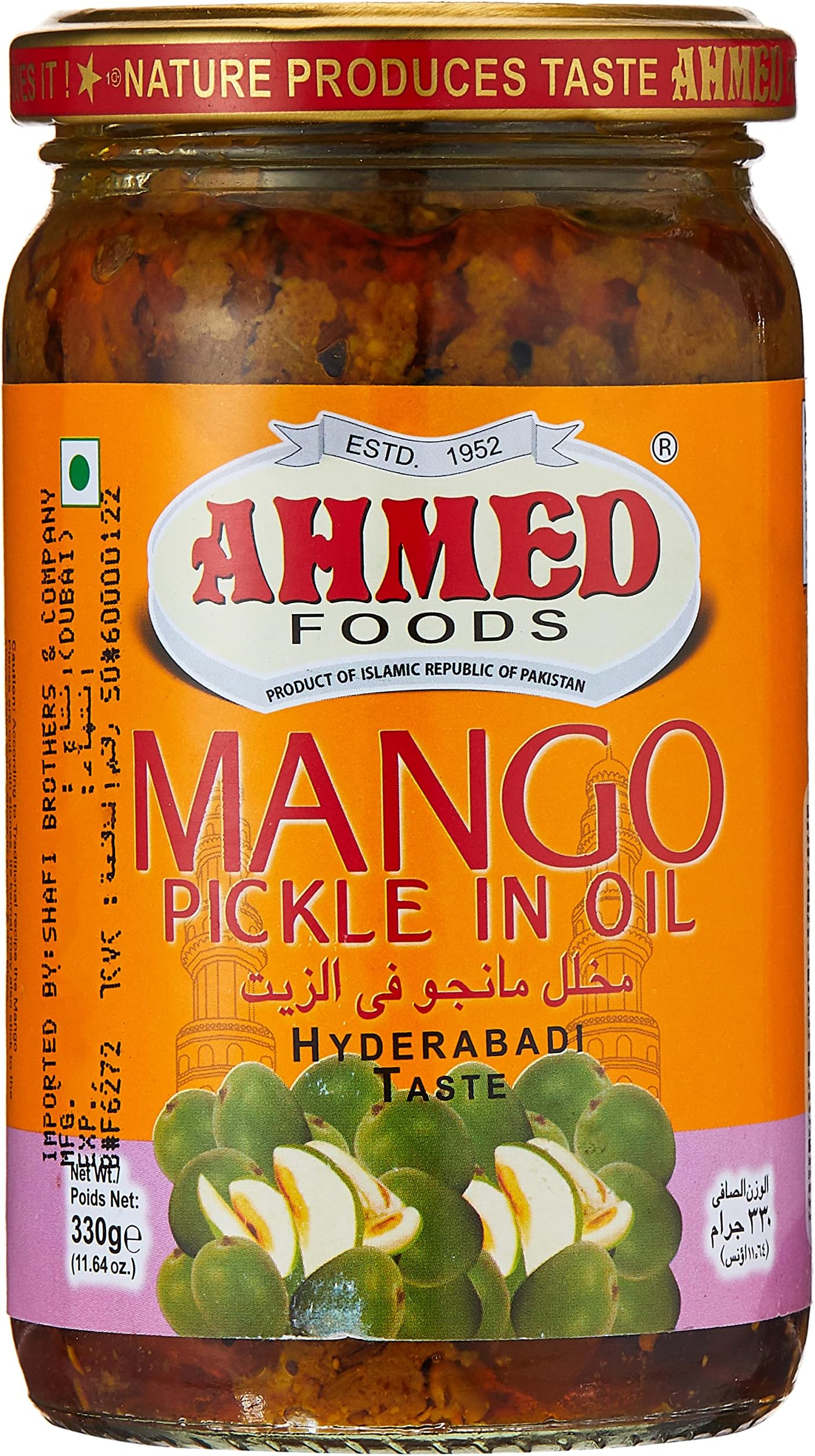 Ahmed Foods Hyderabadi Mango Pickle, 330 gm