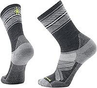 Smartwool Men's Bike Targeted Cushion Cold Weather Crew Socks - Merino Wool Durability & Breathable Warmth