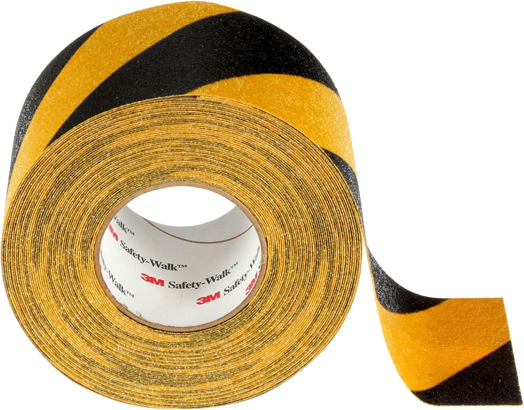 Safety-Walk 3M Safety-Walk Slip-Resistant General Purpose Tapes & Treads 613, Black/Yellow Stripe, 6 in x 60 ft, Roll, 1/Case
