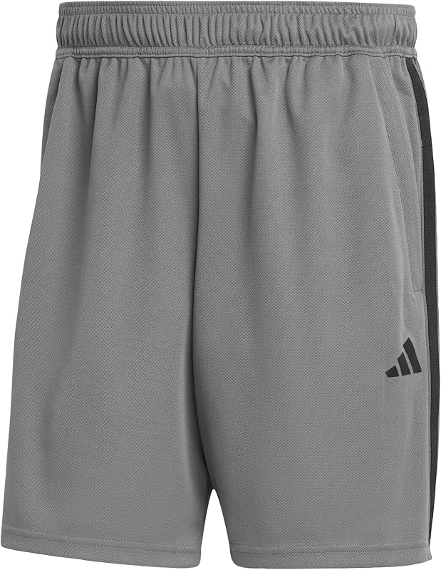 adidas Men's Train Essentials Piqué 3-Stripes Shorts