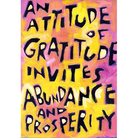 The Art of Gratitude - Wall Art Inviting Abundance Poster