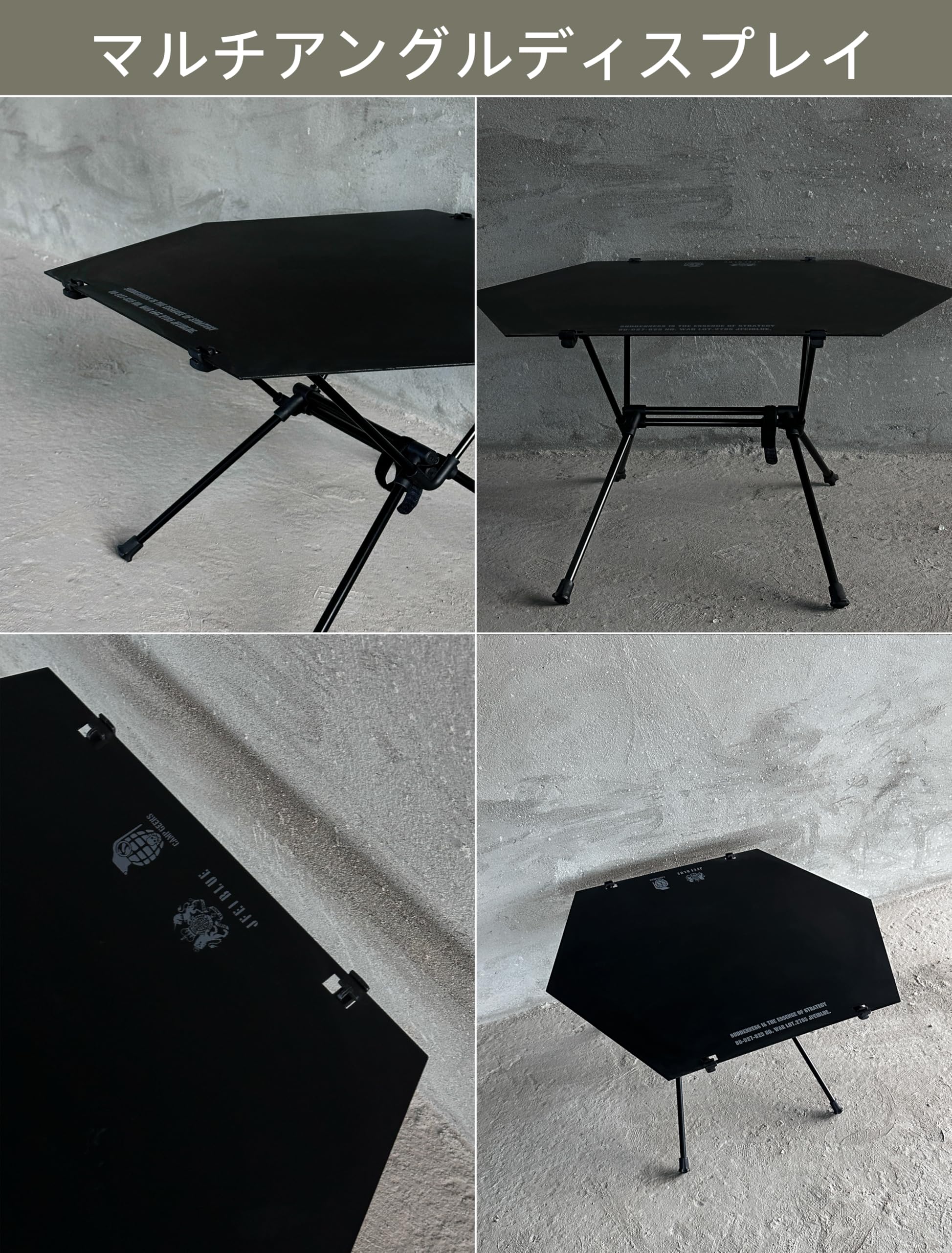 Amazon.co.jp: CAMPGEEKS アウトドアキャンプテーブル用アルミ製六角天