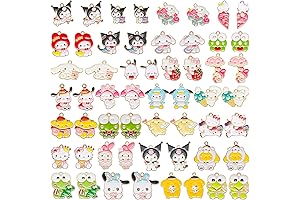 Kawaii Kuromi-themed Charms for Enchanting Jewelry Creations