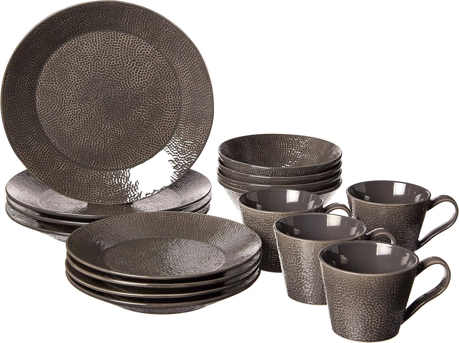 Mikasa Julian Gray 16-Piece Dinnerware 