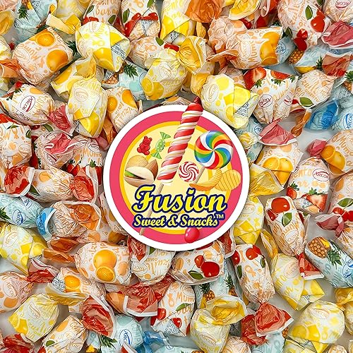 Miniatura 8 de Caramelos duros rellenos de frutas, bolsa surtida de 2 libras a granel, dulces Arcor Bon Bon Fruitfuls, dulces duros envueltos individualmente