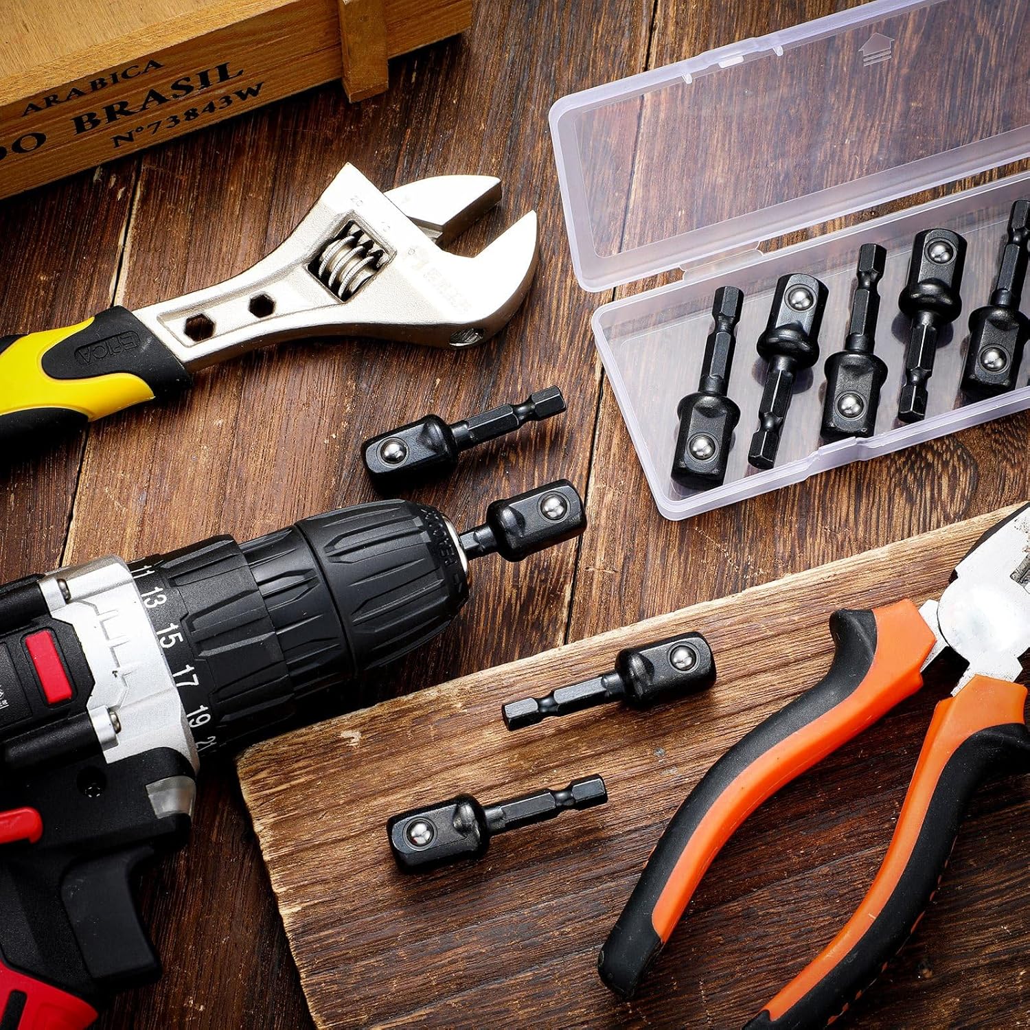 Impact Adapter Square Socket for Drills Extension Driver Bits Hex Impact Socket Adapter for Automotive DIY - Image 5