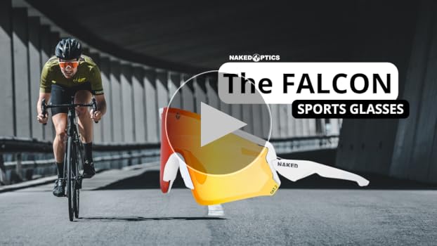 NAKED Optics FALCON Sportbrille Herren, Fahrradbrille Damen