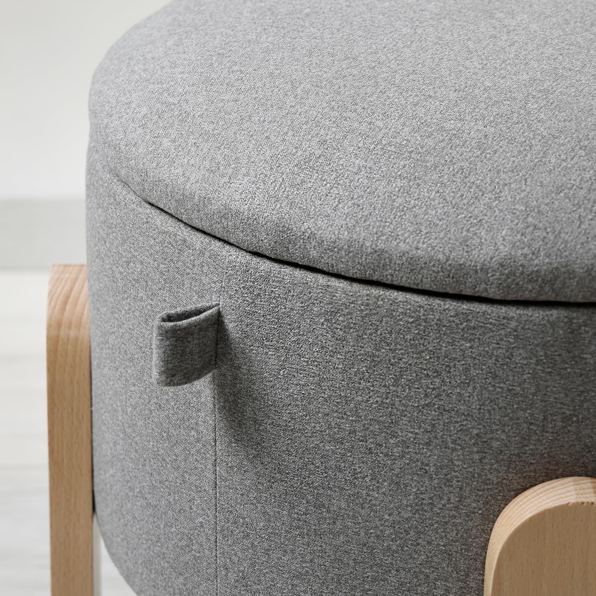 ProTuning FÖRLUNDA Pouf, con contenitore/Tonerud grigio