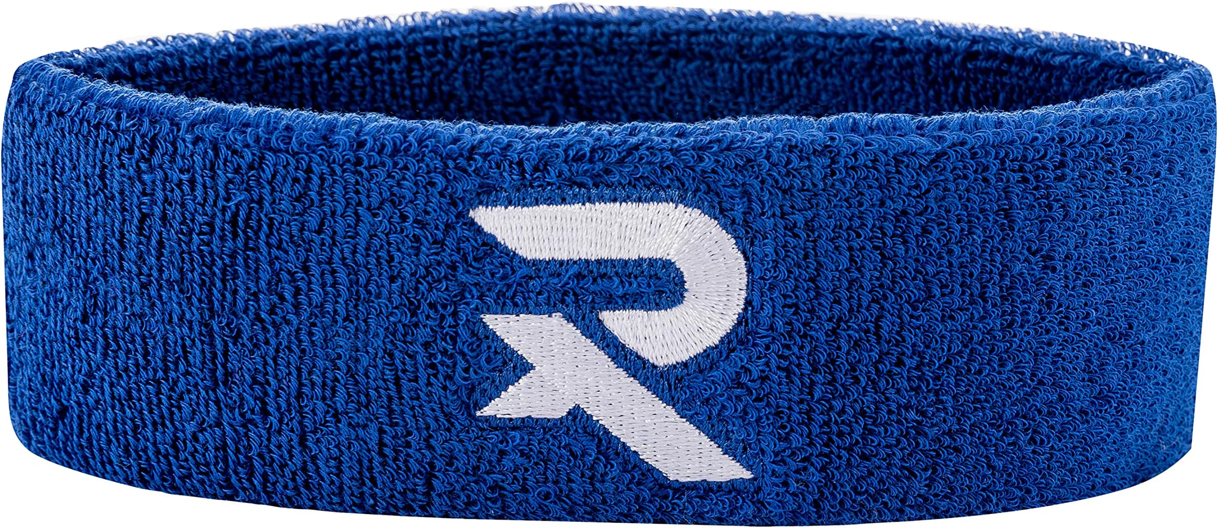 Cotton Headband - Soft & Absorbent Sweat Headband for Sports, Tennis, Cycling, Running, Fitness and Gym - Cotton Stretchy Material