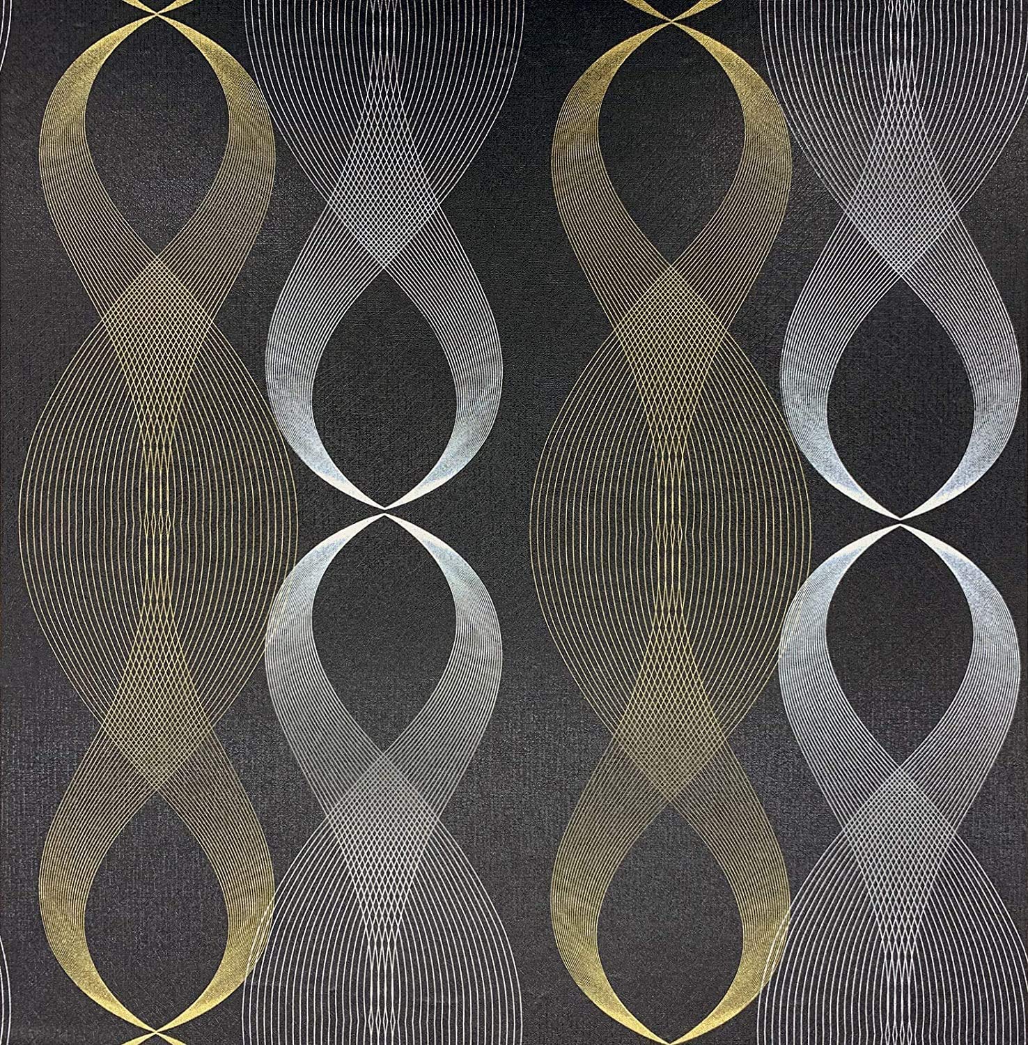 CRIMSON DECORS™ Geometric Waves SELF Adhesive Wallpaper for Living Room Bedroom Kitchen Hall Peel and Stick Vinyl Wallpaper - 200 * 45 CM - 9 SQFT Approx (B09Y68WJ28) Amazon Price History, Amazon Price Tracker