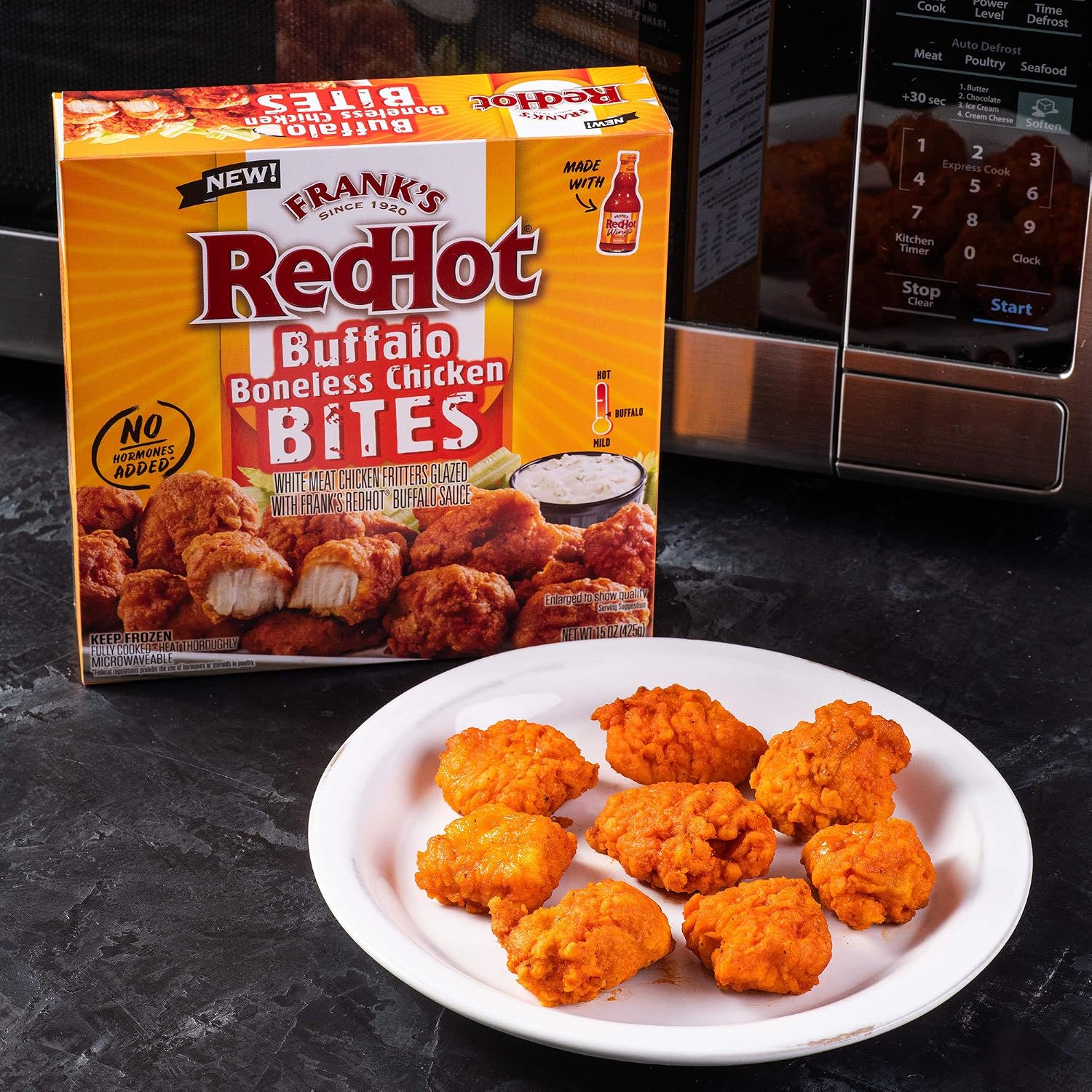 Frank's RedHot Buffalo Boneless Chicken Bites, 15 oz