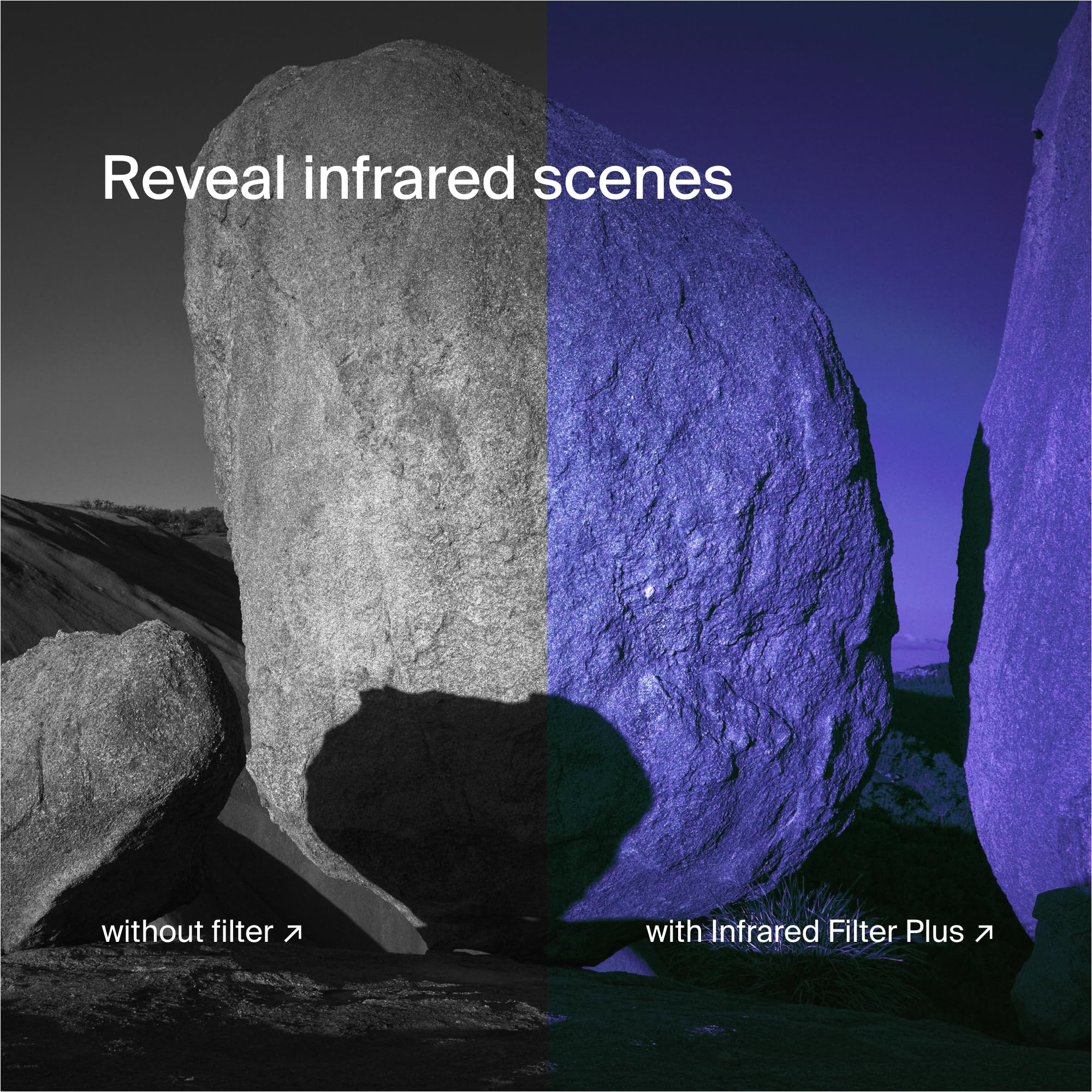 Urth 39 mm Filtro Magnetico Infrarosso (R72) (Plus) — Spettro 720nm, fotografia IR per fotocamere digitali DSLR e SLR
