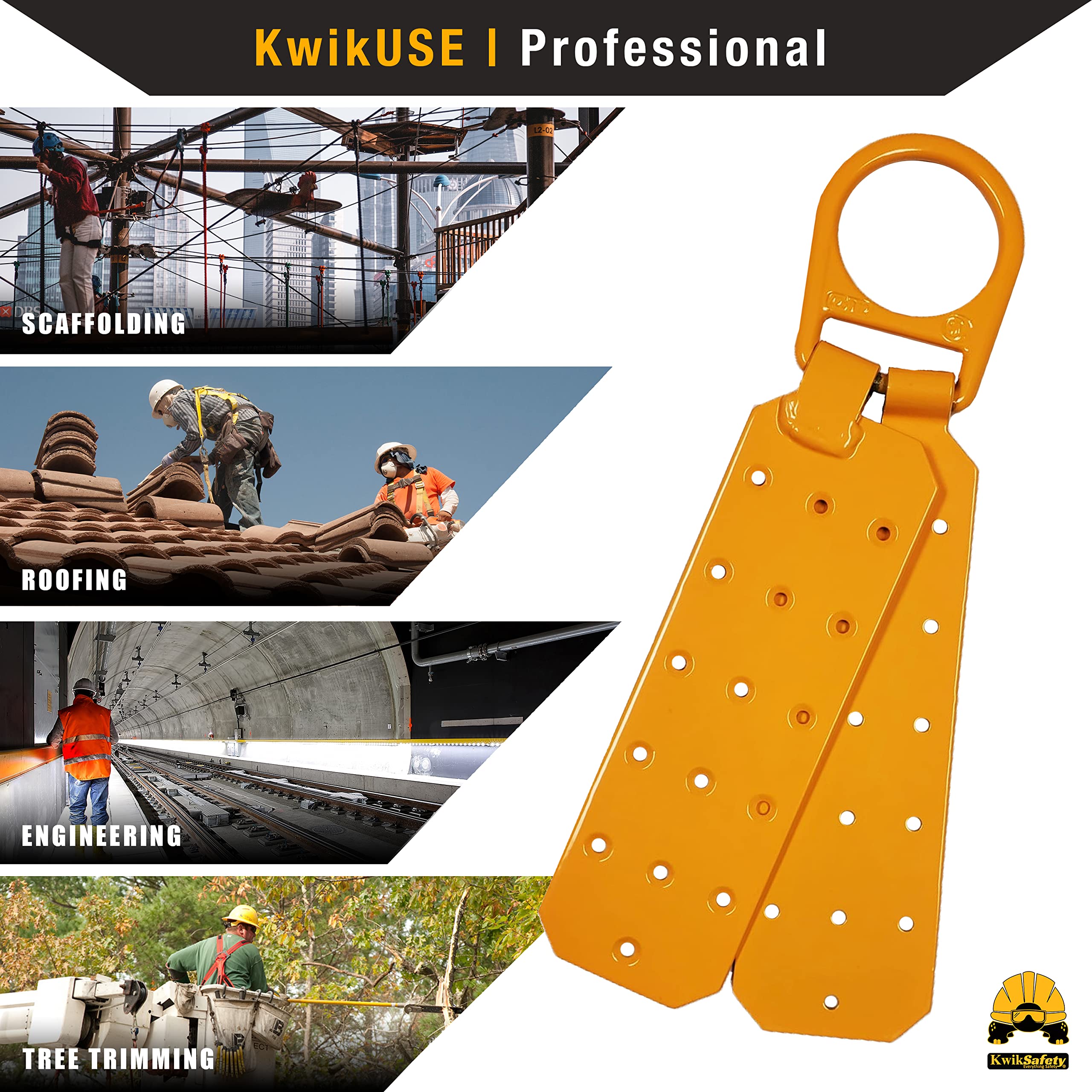 KwikSafety (Charlotte, NC) GATOR COMBO Temporary Reusable Roof Anchor