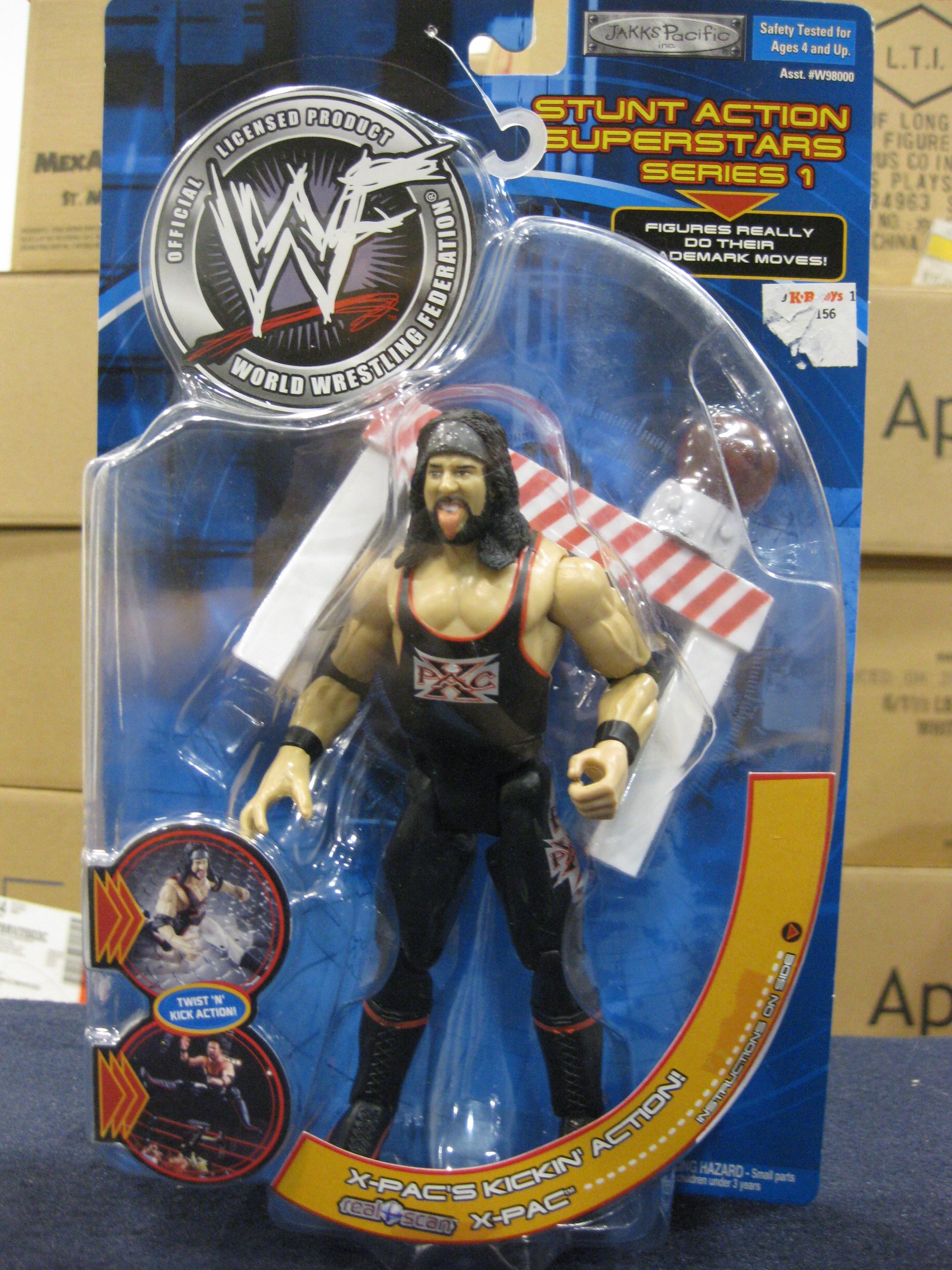 WWF Stunt Action Superstars Series 1 X-Pac by Jakks Pacific 2001