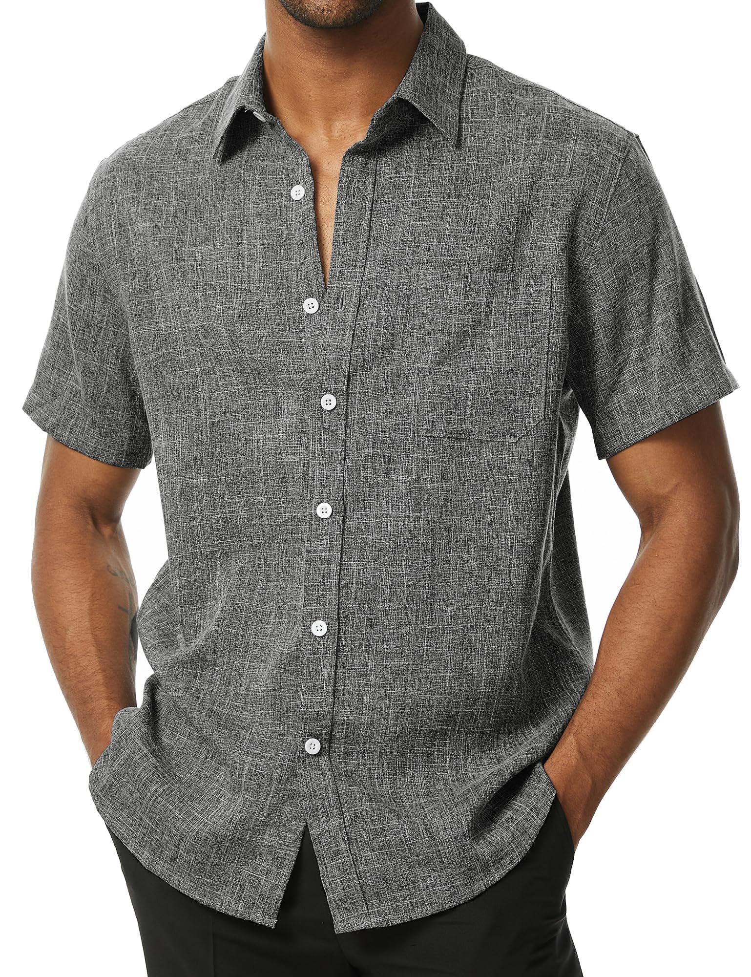 PARKLEES Wrinkle Free Linen Shirt