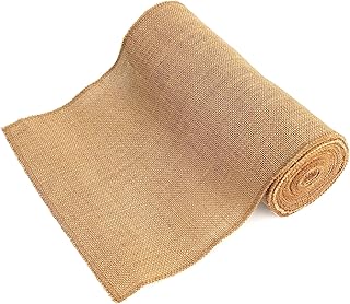 10 Inch* 15 Feet Gardening Burlap Roll - Natural Burlap Fabric, Burlap Table Runners High Density Jute Fiber Material for Decorations, Center Pieces for Home, Rustic Party Décor