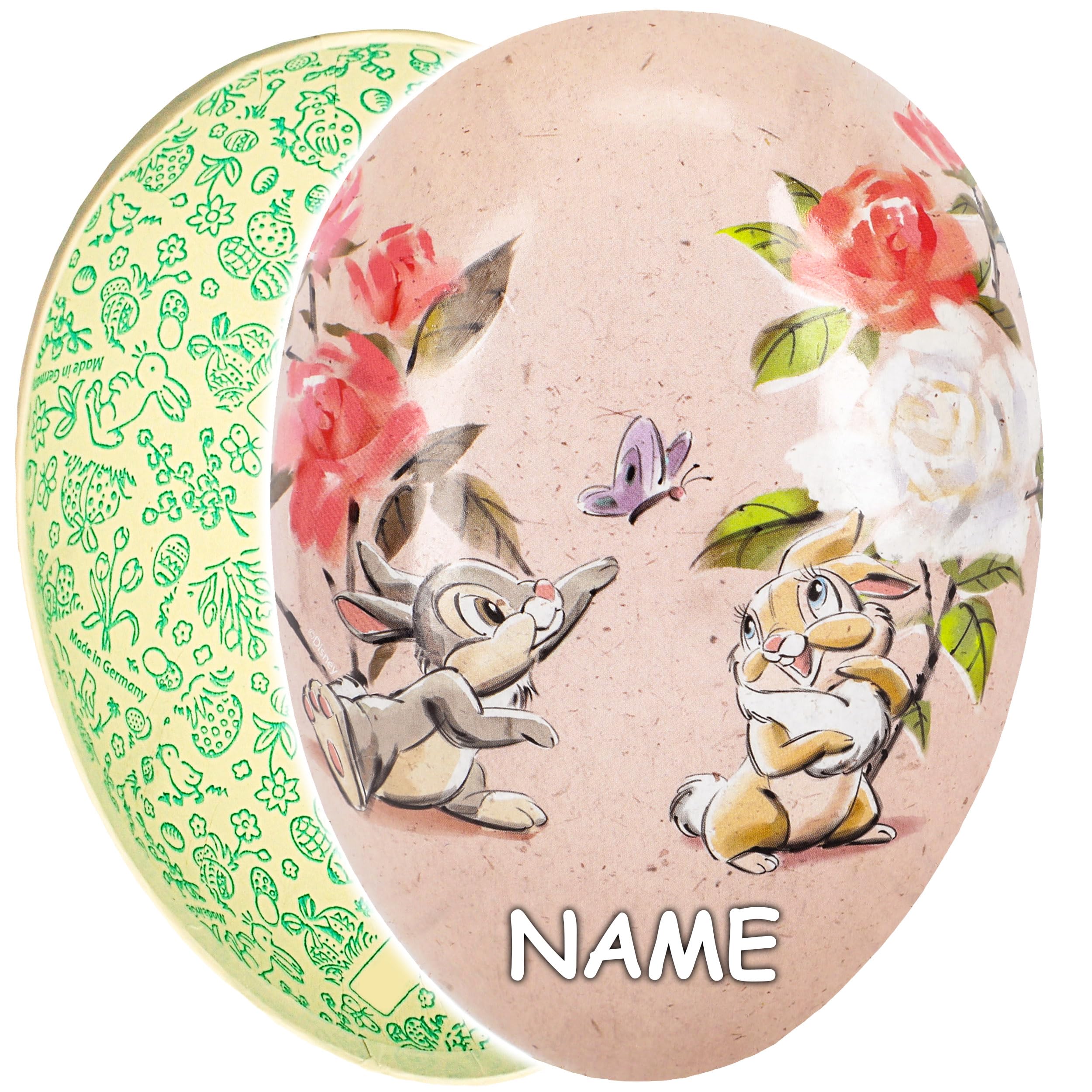 alles-meine.de GmbH 10 Stück - Ostereier - Eier zum Befüllen + Ostergras - Anzahl frei wählbar - Bambi - Hase Klopfer - 15 cm - Füll - Pappei - Deko Pappe Papp Pappeier Dekoei Pa..