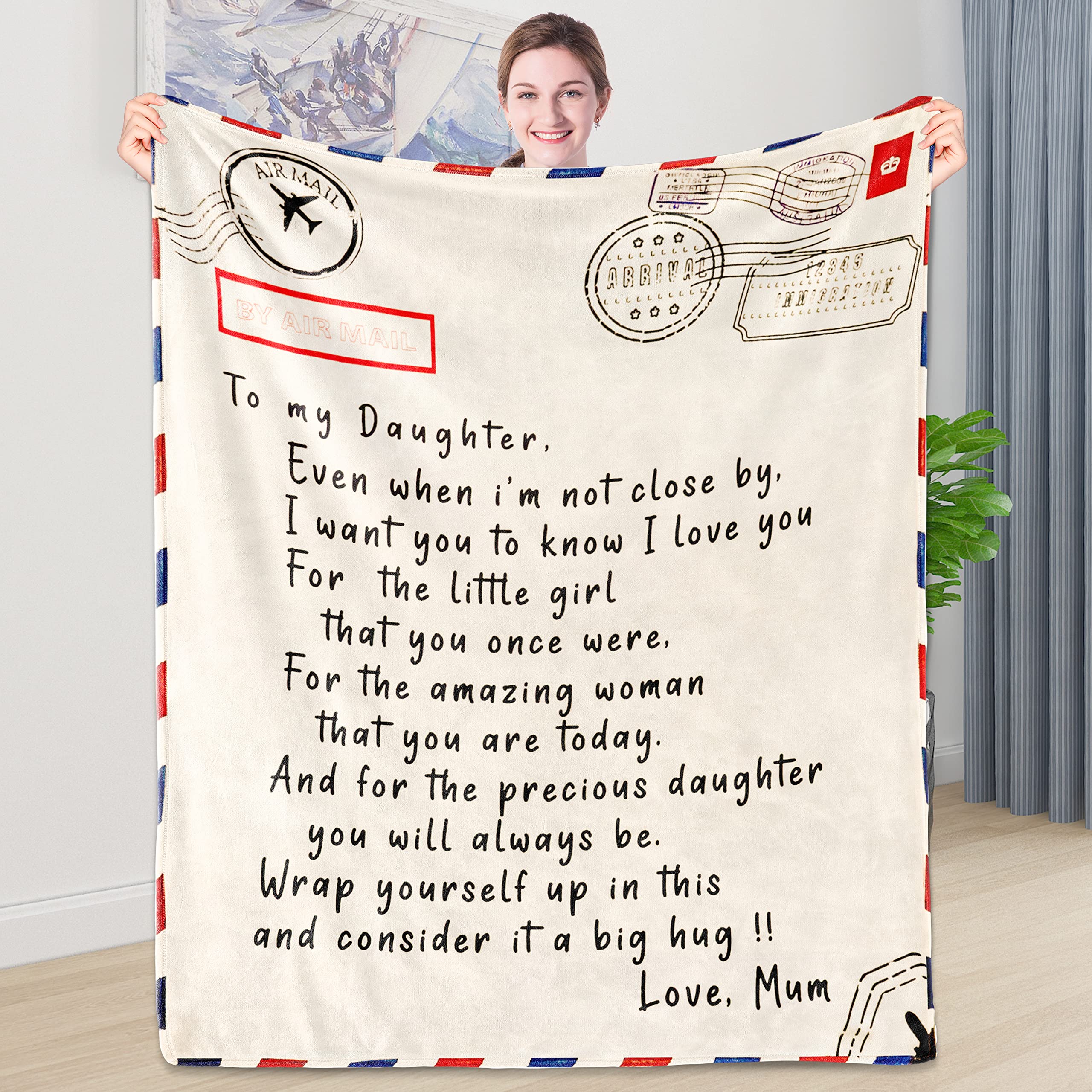 Shoppawhile Daughter Gifts from Mum Gifts for Daughter Birthday Unique  Fluffy Blanket 59*79inch : Amazon.co.uk: Home u0026 Kitchen