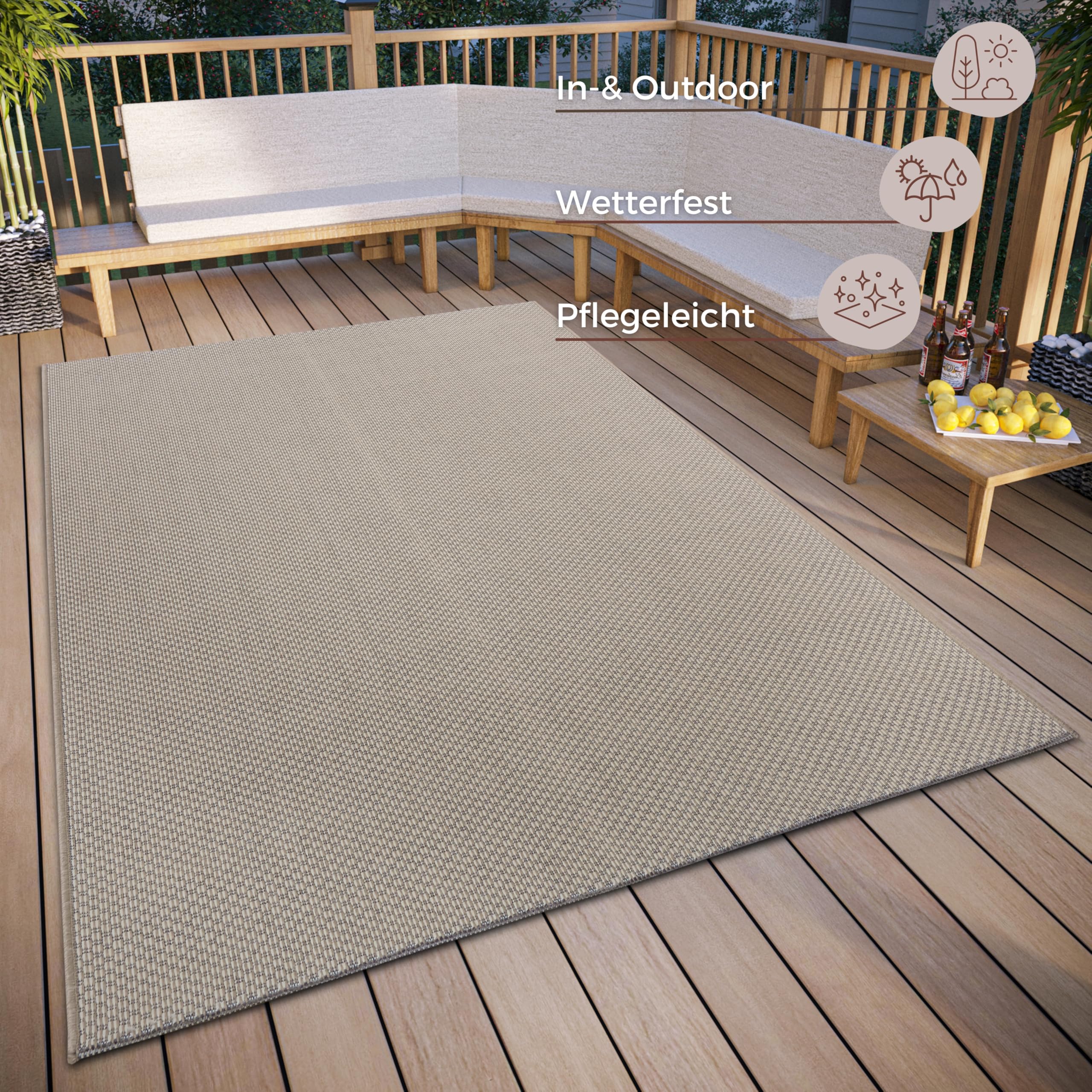 HANSE Home Pure Indoor & Outdoor Rug Weatherproof, Modern Pattern - Image 3