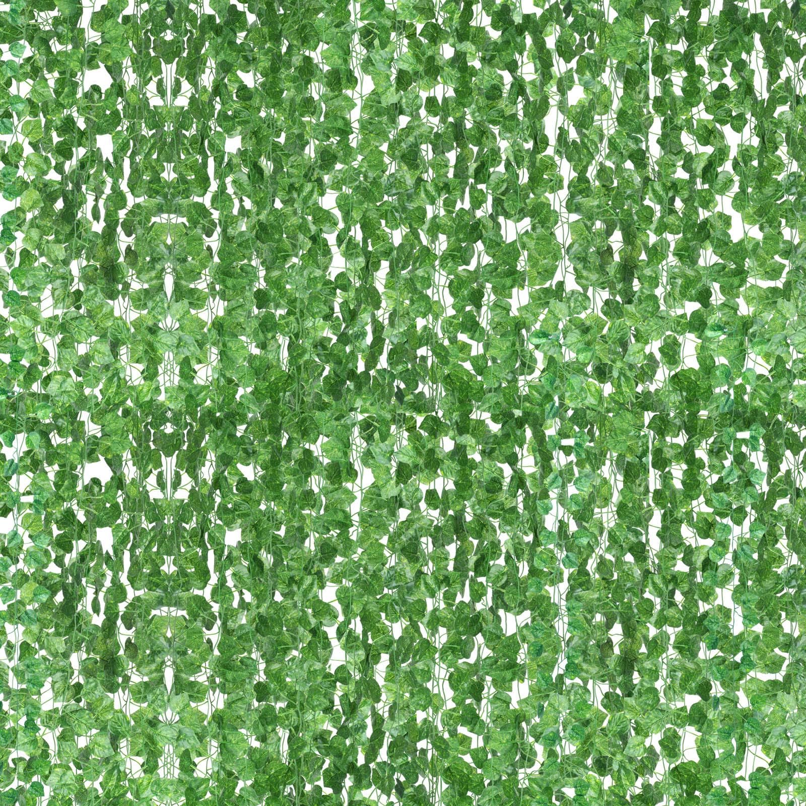 72 Pcs 496 Feet Fake Vines Fake Ivy Leaves Artificial Ivy
