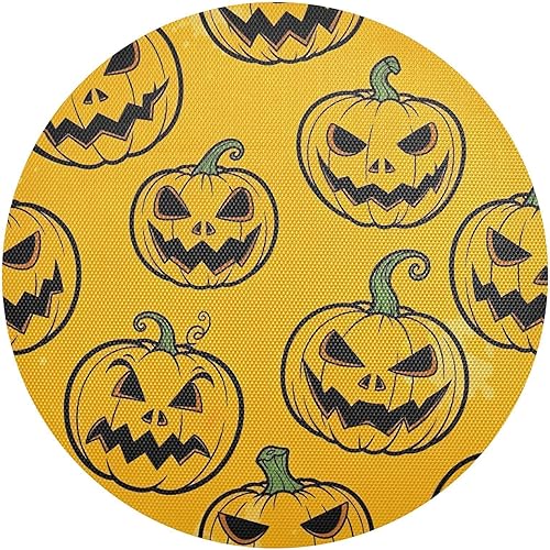 Spooky Pumpkin Orange Placemat, Non Slip Dining Table Heat for Kitchen one sizex1