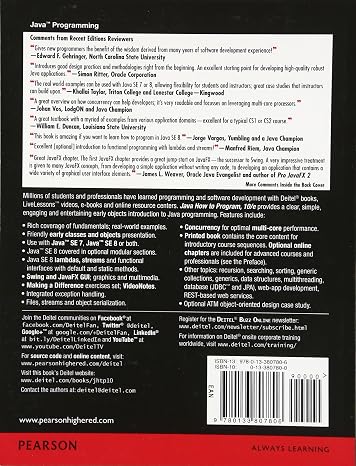 Java How To Program (Early Objects) (10th Edition)
