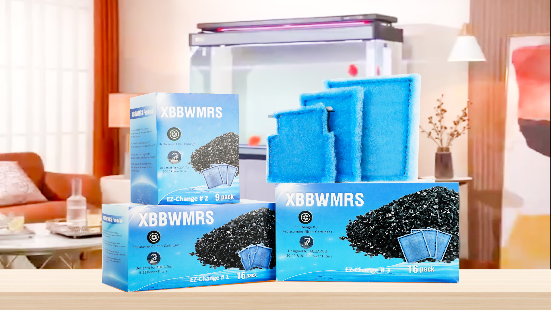 ウォーターフィルターカートリッジ　16個 Amazon.com : xbbwmrs 16 PCS Aquarium Filter Cartridge Compatiable