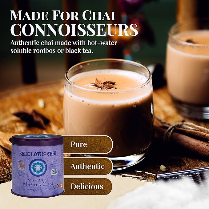 Té Masala Chai en Polvo Instantáneo - 100 Tazas - 3 Onzas miniatura 2