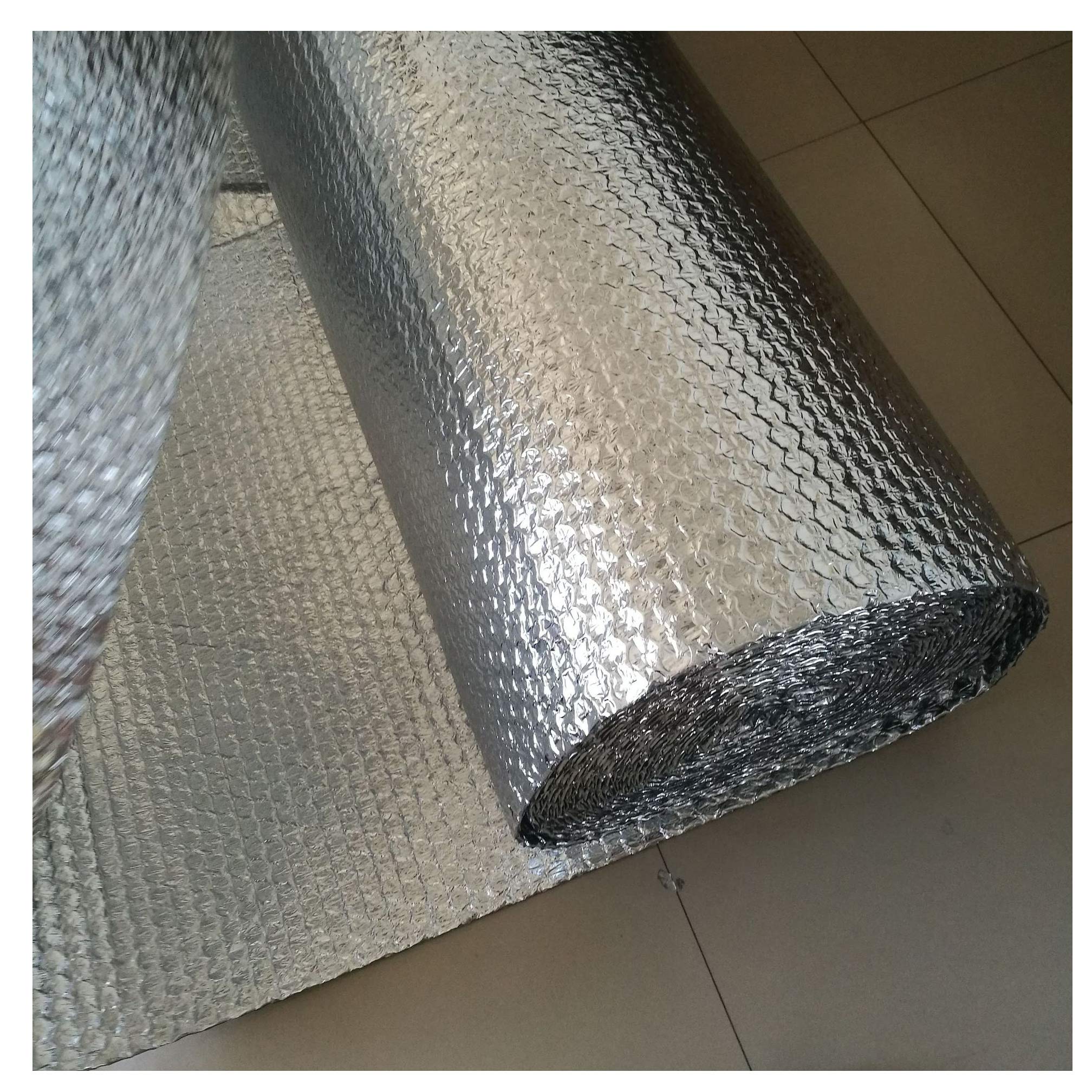 Isolante Termico Riflettente Kit di isolamento in lamina a doppia bolla Barriera al vapore Lamina ingegnerizzata autoadesiva Doppia lamina Isolamento riflettente Riflettore riflettente al calore Fogl
