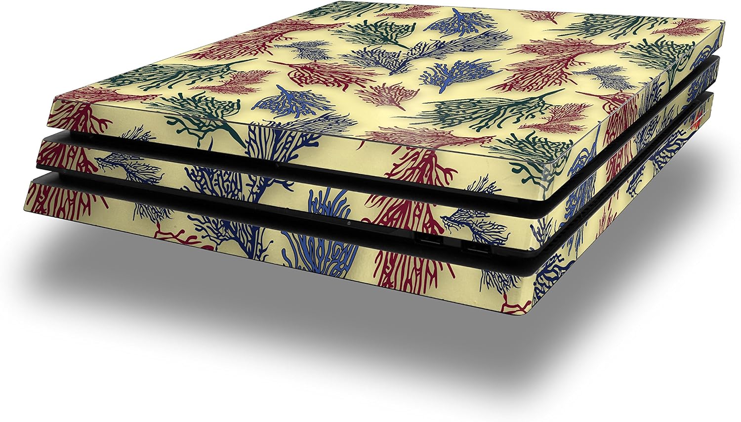 Vinyl Decal Skin Wrap Compatible with Sony PlayStation 4 Pro Console Floating Coral Yellow Sunshine
