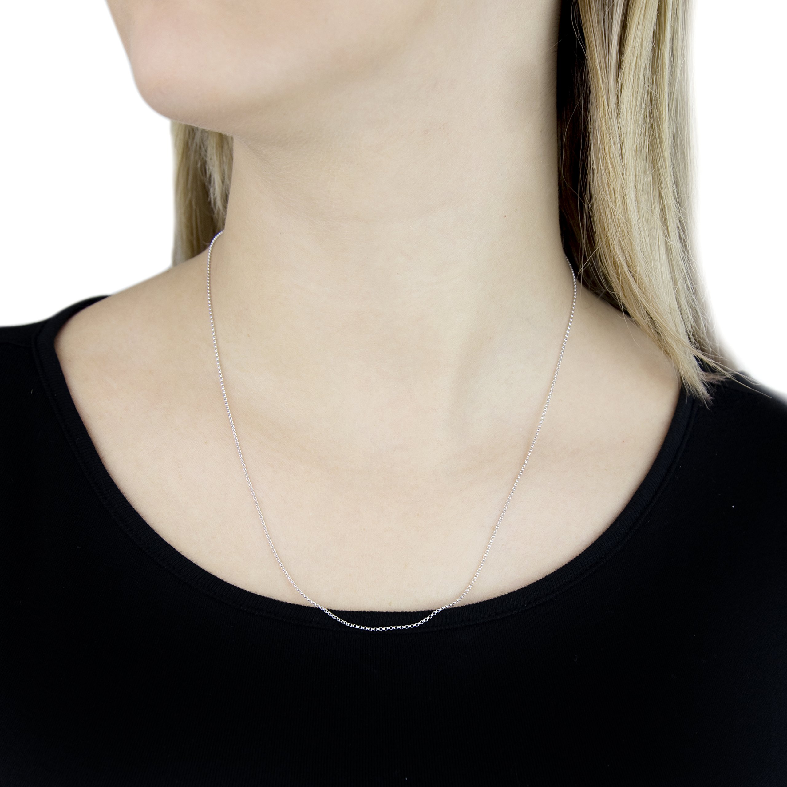 Damen Belcher Halskette 9k(375) 1.2mm