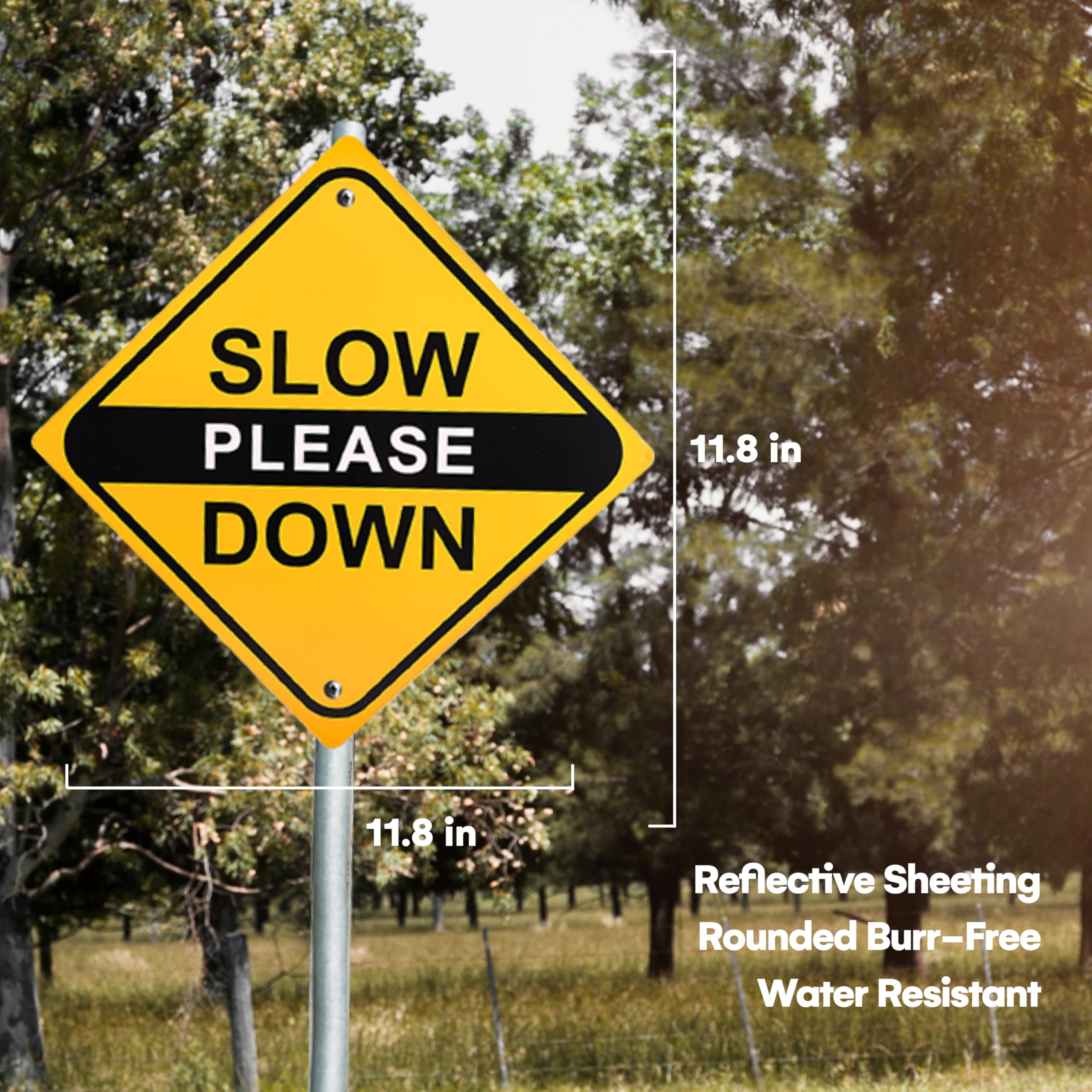 slow ロードサイン Slow Work Zone Ahead Sign | Best Prices, SKU: K-0275
