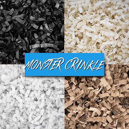 Miniatura 135 de MagicWater Supply - 1 libra - Naranja - Relleno de papel de corte arrugado ideal para envolver regalos, relleno de cestas, cumpleaños, bodas