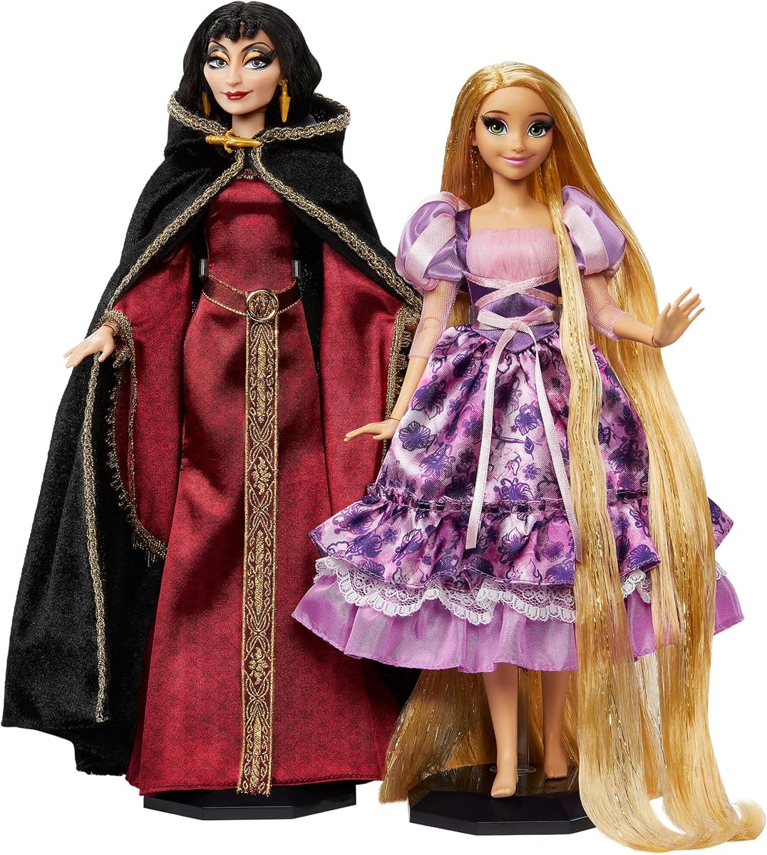 Muñecas de moda coleccionables Rapunzel y Mother Gothel para coleccionistas de Mattel Disney con ropa exclusiva de Disney Tangled, regalos para niños y coleccionistas
