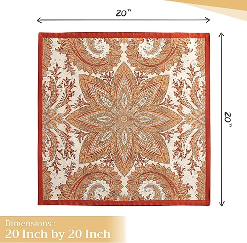 Miniatura 4 de Maison d' Hermine - Juego de 4 servilletas 100% algodón, suaves y cómodas, primaveraverano